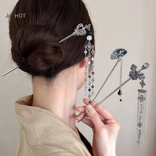 Julyhot Phong Cách Trung Hoa Quạt sel Tóc Dính Dành Cho Nữ Vintage Kim Loại Hanfu Đũa Tóc Dính Phụ Kiện Tóc Massivedeals