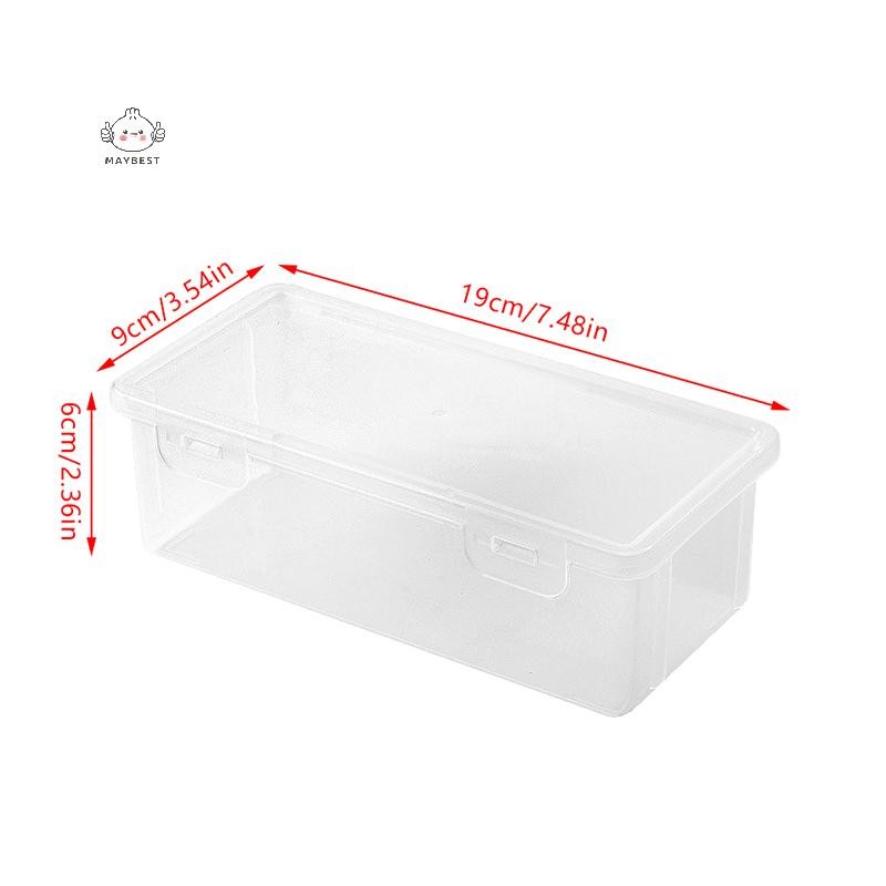 Maybest 1 Hộp Bút Chì Nhựa Dung Tích Lớn Có Thể Xếp Chồng Trong Suốt Hộp Bút Chì Đồ Dùng Văn Phòng Hộp Sắp Xếp Lưu Trữ {VN}