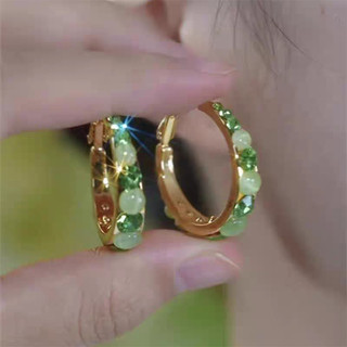 Siêu Nhấp Nháy Kim Cương Giả Vòng Bông Tai Thiết Kế Nữ Bông Tai Phong Cách Mới Hợp Thời Trang Retro Bông Tai Thời Trang