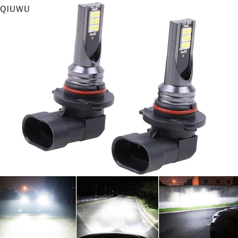 Qiuwu 2 Chiếc 9005 9006 LED Hi-Low Beam Đèn Pha 100W 19000LM Đèn Sương Mù 6000K Trắng.