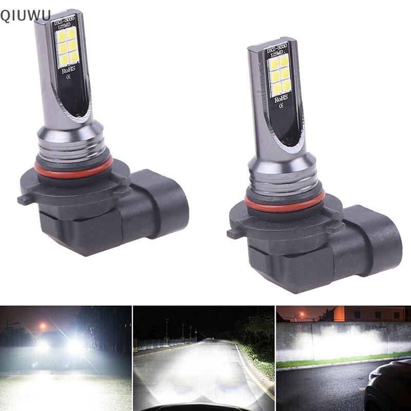 Qiuwu 2 Chiếc 9005 9006 LED Hi-Low Beam Đèn Pha 100W 19000LM Đèn Sương Mù 6000K Trắng.