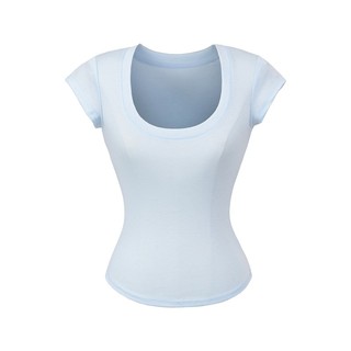 Áo Thun Nữ Cổ U Chất Liệu Viscose Mỏng Nhẹ Form Ôm Sát Body Co Giãn Tôn Dáng Mùa Hè