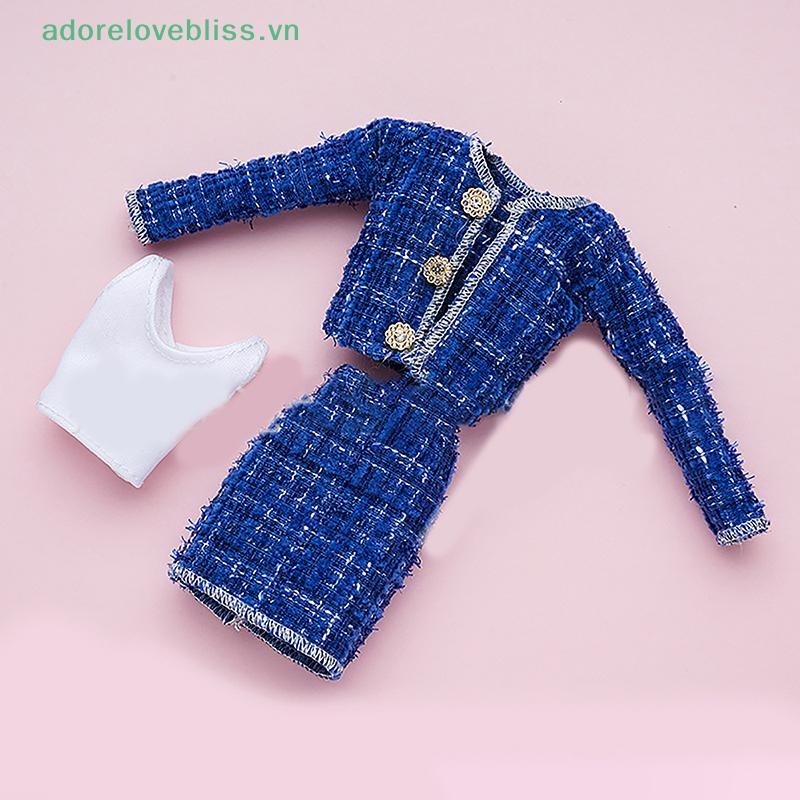 Thêm 1 Bộ 30cm Thời Trang Búp Bê Quần Áo Thời Trang Ba Mảnh Phù Hợp Với 1: 6 Đa Khớp Búp Bê Trang Phục Phụ Kiện BSS