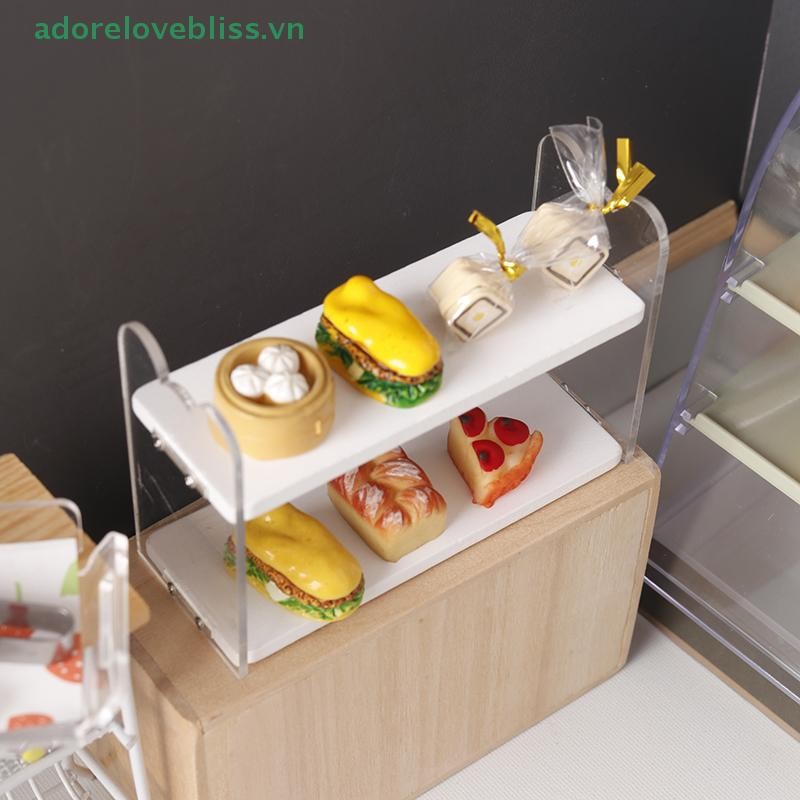 THÊM 1: 12 Nhà Búp Bê Thu Nhỏ Giá Để Đồ Thực Phẩm Kệ Đứng Kệ Sách Giá Hoa Bánh Mì Kệ Bảo Quản Mô Hình BSS
