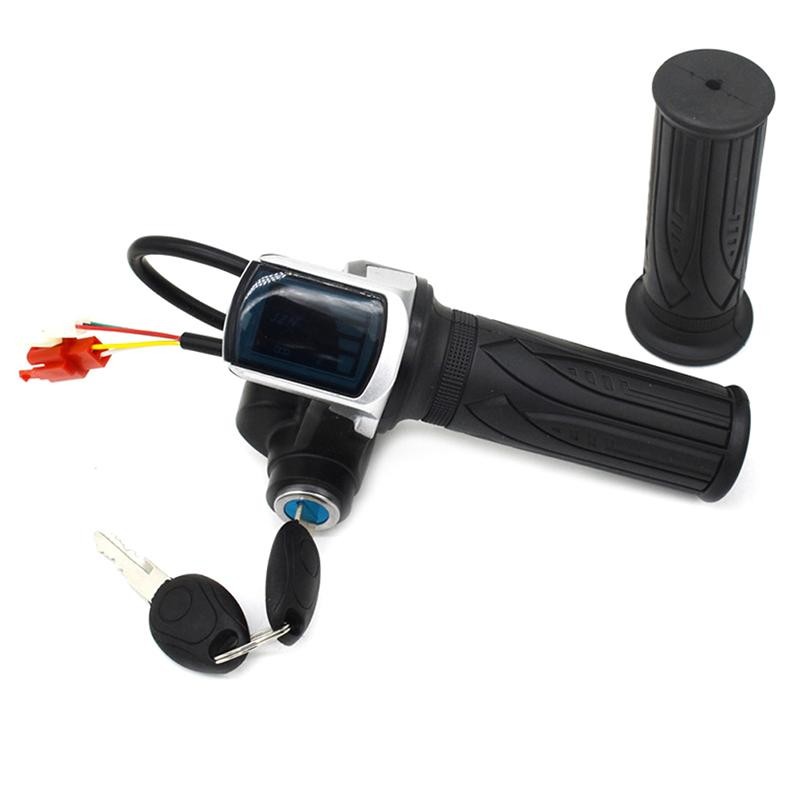 Bộ tăng tốc TMOY 36V48V cho xe đạp/tay ga điện, tay lái ga kèm màn hình LED TCS