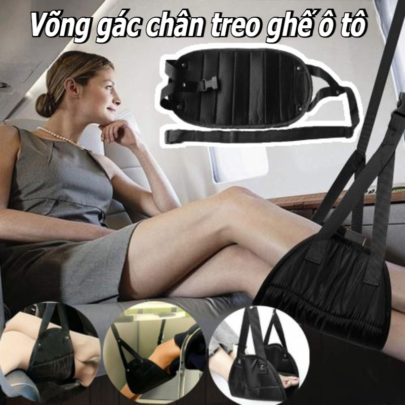 Võng gác chân treo ghế ô tô,dây đai gác chân nghỉ ngơi xe hơi,văn phòng,Hoàn hảo cho việc đi du lịch