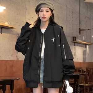 Áo Bomber Gió Con Thoi KCloset Áo Khoác Dù 2 Lớp Dày Dặn Dáng Rộng Nam Nữ NA444