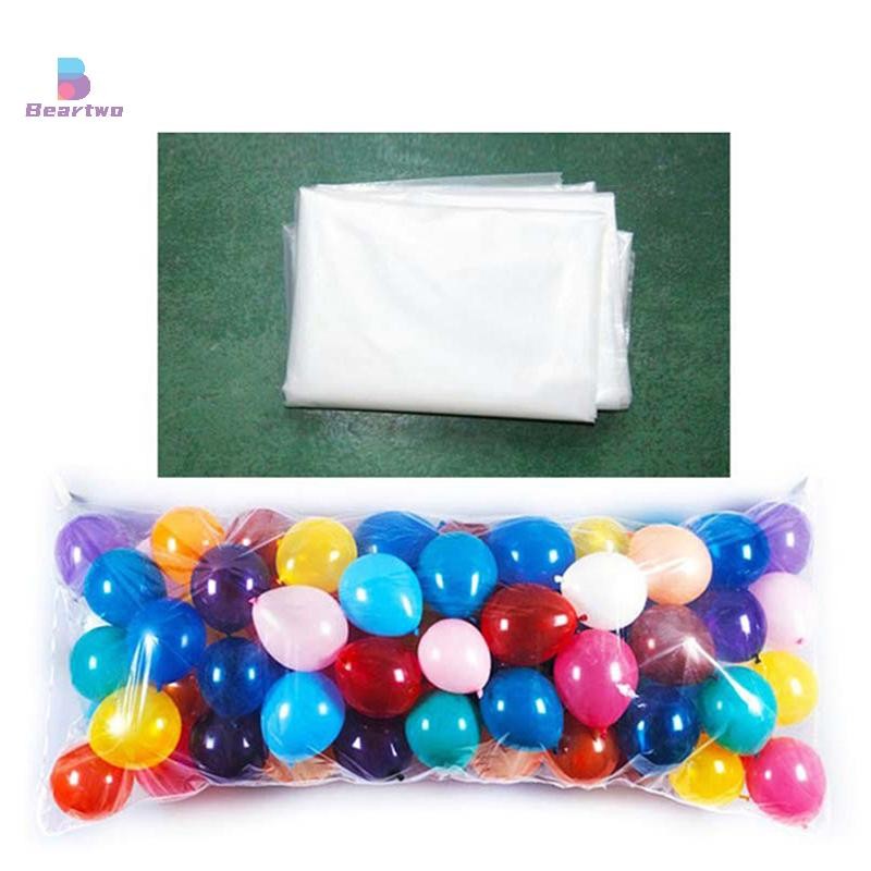 < beartwo > Túi đựng bóng bay để vận chuyển Ballon Clear Large Big Plastic Bag Tool Sinh nhật Đám cưới tốt nghiệp Túi lưu trữ xử lý tốt nghiệp Đẹp