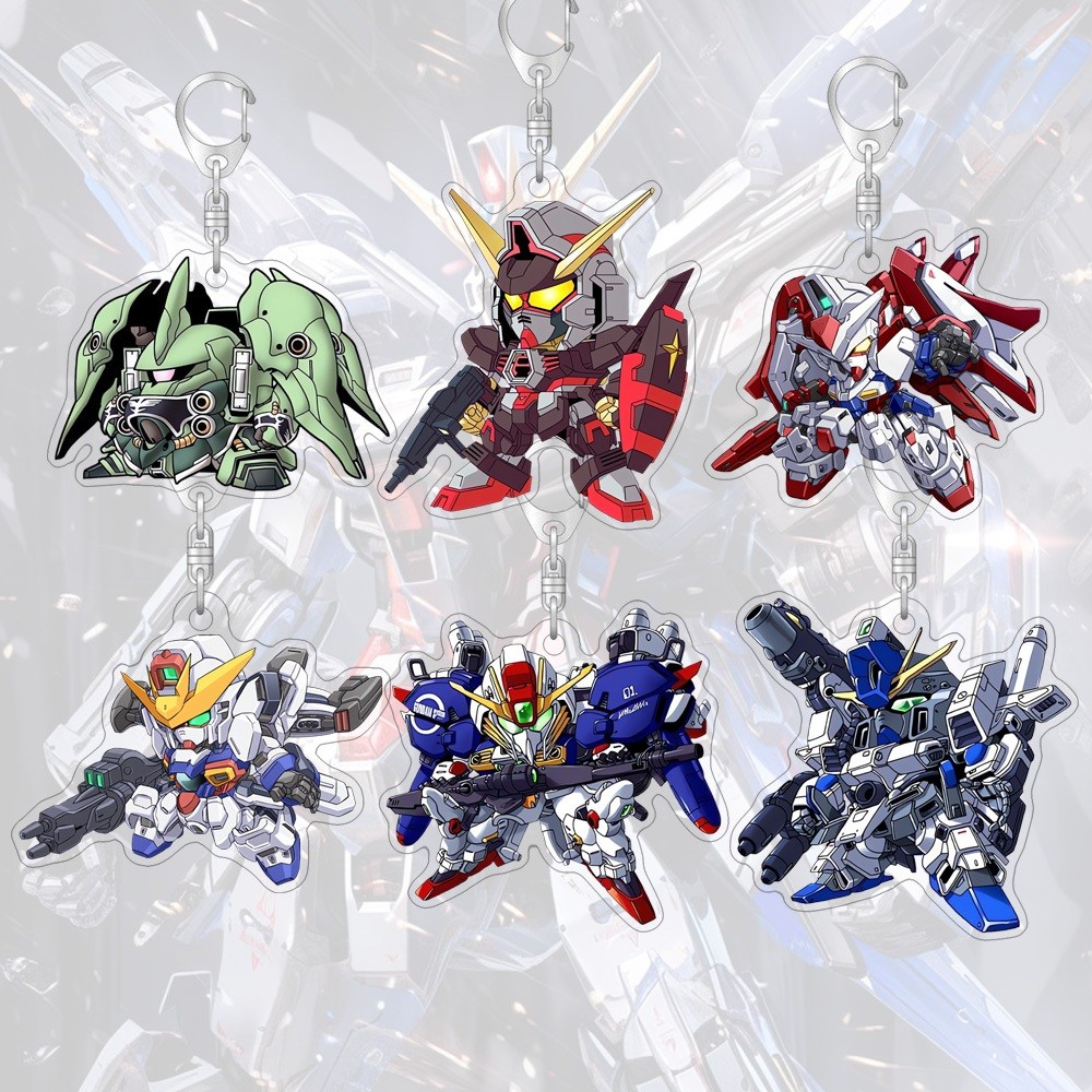 55cm Móc Khóa Di Động Phù Hợp Với Gundam Anime Acrylic Trang Trí Thùng Hoạt Hình  Túi