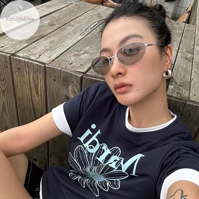 K2nightFee Phong Cách Thời Trang Nam Kính Chống Nắng Hình Bầu Dục Kính Mát Chống Phản Quang Nữ Y2K Kính Du Lịch Thời Trang Cho Nữ VN