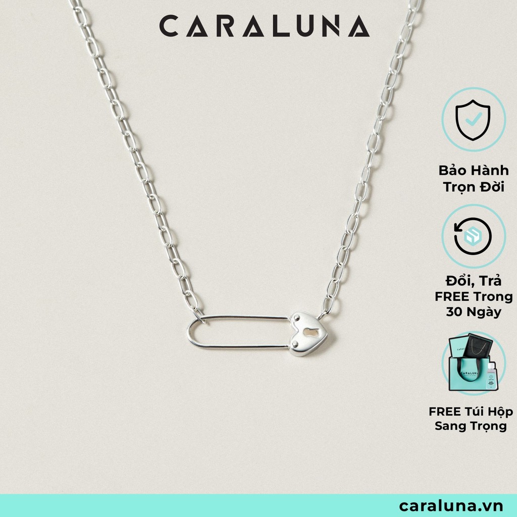 Dây Chuyền Safety Pin Bạc 925 Hình Ghim Cài Đuôi Trái Tim Chữa Lành Tổn ...