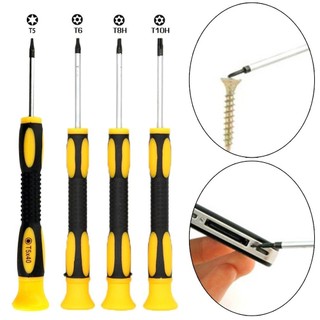 [Fuxin] 4 Cái Cho T5 T6H T8H T10H Lục Giác Cho Tua Vít Torx Có Lỗ Dụng Cụ Loại Bỏ Tua Vít