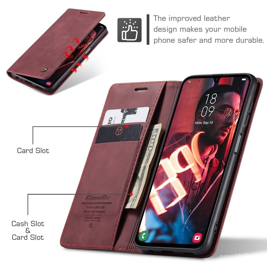 Dành cho Samsung Galaxy A24 A14 A15 A25 A35 A55 A05S A34 A54 A13 A23 A33 A53 A73 4G 5G, ốp lưng điện thoại bằng da PU mờ, có khe cắm thẻ, ví, giá đỡ, bảo vệ chống sốc