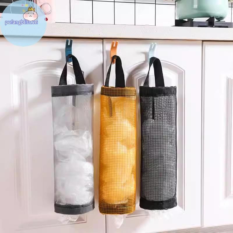 Pufangbliss Túi Đựng Rác Túi Đựng Đồ Nhà Bếp Đựng Rác Treo Tường Hàng Tạp Hóa Giá Đỡ Nhà Tổ Chức Bảo Quản Phụ Kiện VN