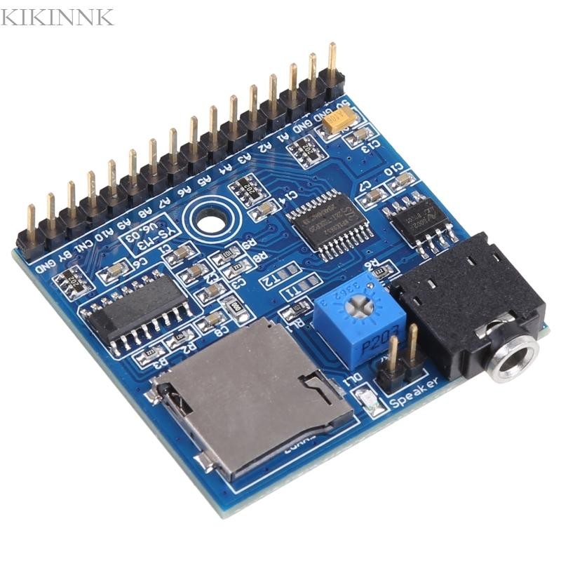 Kikin cho DC 5V MP3 Trình phát giọng nói Mô-đun SD TF Trình phát sóng giọng nói Kích hoạt + 2 cổng