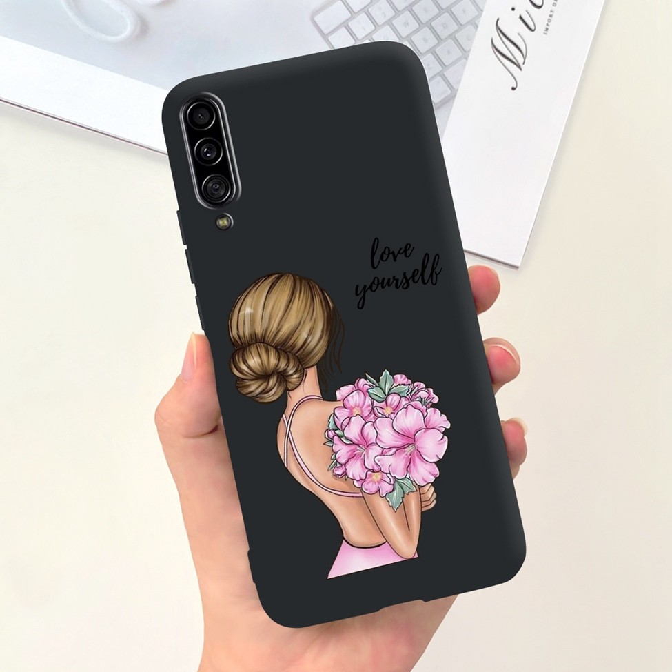 Dành Cho Samsung A90 5G Vỏ Thẩm Mỹ Dễ Thương Thoáng Mát Ngộ nghĩnh Mèo Sơn Dành Cho Samsung Galaxy A90 5G Vỏ Điện Thoại SM-A908B SM-A908N SM-A9080
