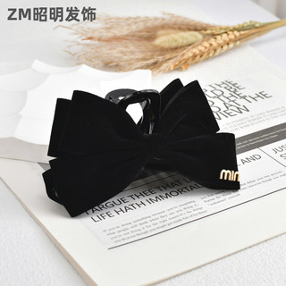 Kẹp tóc nơ hai mặt kiểu mới Hàn Quốc kẹp tóc màu đen khí chất Kẹp Tóc cá mập cao cấp kẹp tóc phụ kiện tóc kẹp