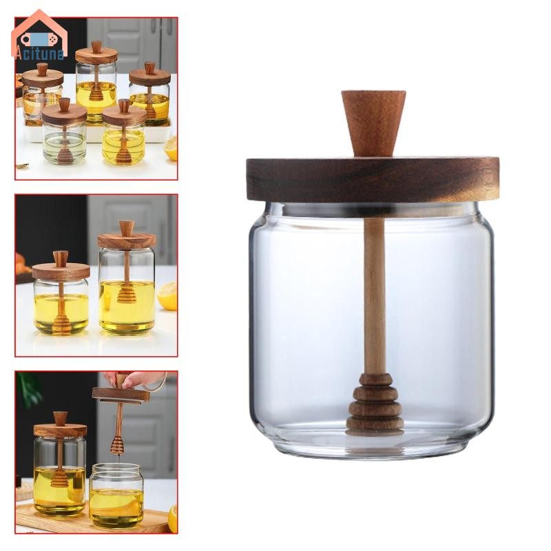 Mật Ong Thủy Tinh Lọ Mật Ong Trong Suốt Bảo Quản Mật Ong Hộp Đựng Nước Ngọt Văn Phòng Xi-rô Bàn Ăn
