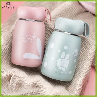 PTFU Hoạt Hình Dễ Thương Uống Thủy Tinh Ấm Siêu Tốc Di Động Trường Học Cốc Nước Tại Nhà Văn Phòng Nữ Cà Phê Chai Cho Bé Gái Trẻ Em Quà Tặng Mới