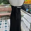 Đầm 2 dây body nữ cột lưng phối nơ form dài có mút Dress Women Thun Sen Voi Đen Thun Voan