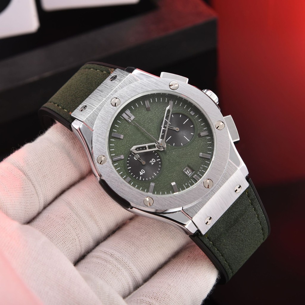 Đồng hồ đeo tay nam Chronograph hai tay H AND B | Shopee Việt Nam