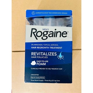 Set 3 Kem mọc râu, tóc Nam Rogaine Minoxidil 5% Foam Dạng Bọt 3x60ml [ TN ]