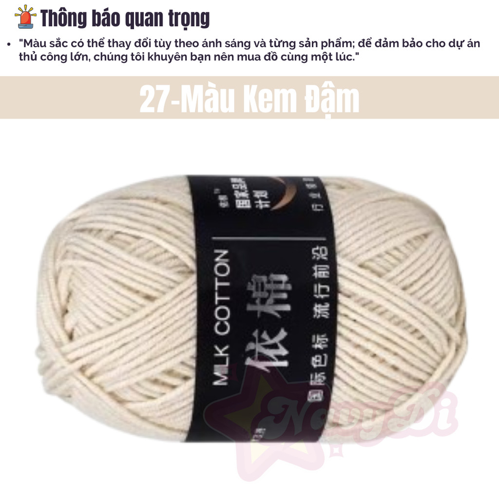 27-Màu Kem Đậm