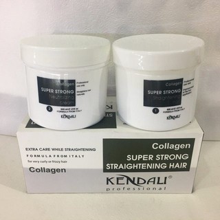 Kem duỗi tóc siêu bóng mượt và siêu thẳng COLLAGEN KENDALI 1000mlx2 [ TN ]