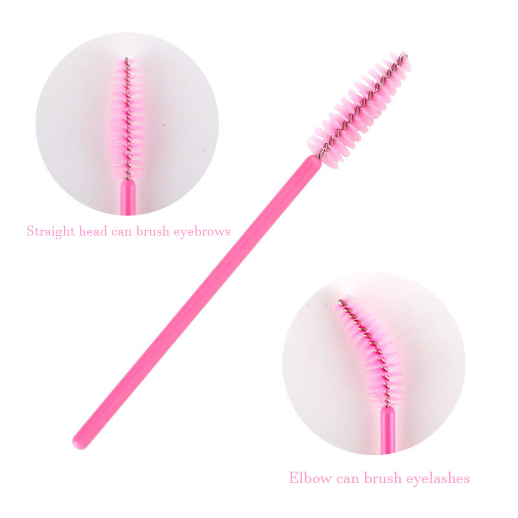 Bàn chải Mascara lông mi dùng một lần Crystal Mascara Wand Eyelash Brush Applicator