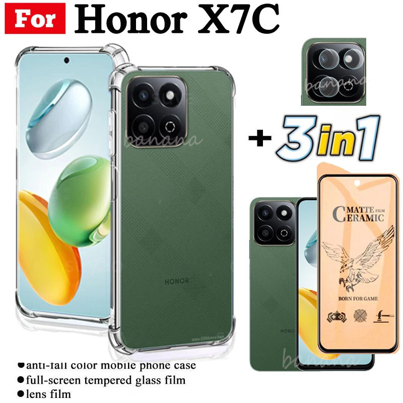 Ốp Điện Thoại Chống Sốc Honor X7C Cho Honor X7A X7B X6B X8B Chống Gián Điệp Bảo Vệ Toàn Diện Kính Cường Lực Bảo Vệ Màn Hình Và Phim Ống Kính