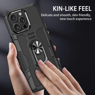 Dành Cho iphone 16 Pro Max / 15 Pro Max / 14 Plus Ốp điện thoại PC Cứng Mềm TPU Edge Bảo Vệ Camera Vòng Giá Đỡ Chân Đế Chống Sốc Mỏng Bao