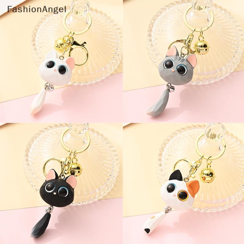 FashionAngel Hoạt Hình Sáng Tạo Mắt To Móc Khóa Dễ Thương Chống Mất Mặt Dây Chuyền Tinh Tế 3D Móc Khóa Cặp Đôi Accessor VN