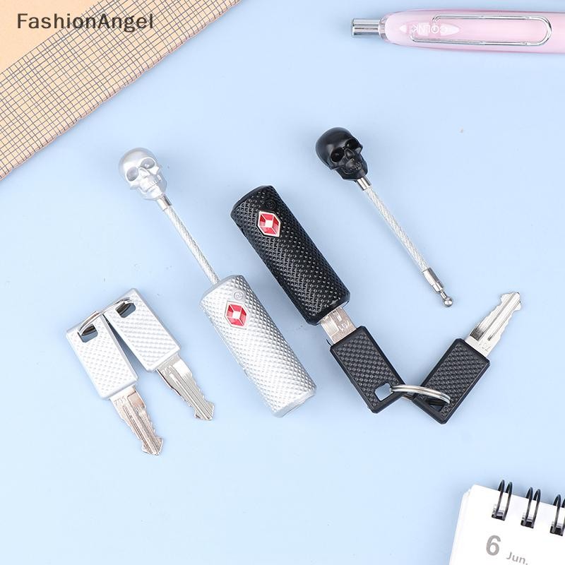 Khóa hải quan FashionAngel Xe đẩy kim loại nước ngoài Hành lý Su