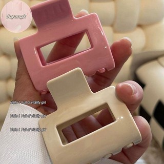 Deyangk Rỗng Màu Vuông Móng Vuốt Tóc Nhỏ Kẹp Tóc Nhựa Barrettes Đuôi Ngựa Kẹp Cua Dành Cho Nữ Phụ Kiện Tóc VN