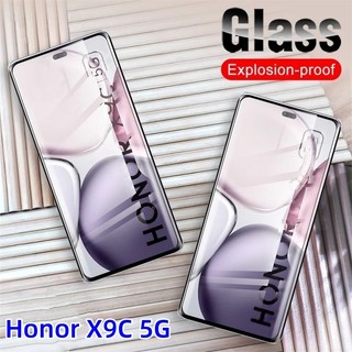 Honor X9C 2024 3D Cong Trong Suốt Kính Cường Lực Bảo Vệ Cho Honor X9C X9B X9A X 9B X9 C HonorX9C 5G 9H HD Full Cover Kính Bảo Vệ Màn Hình Điện Thoại Trong Suốt Mặt Trước