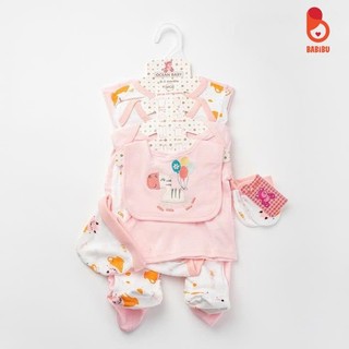 XẢ KHO - Set quần áo 6, 8 chi tiết cho bé sơ sinh, chất liệu cotton mềm mịn