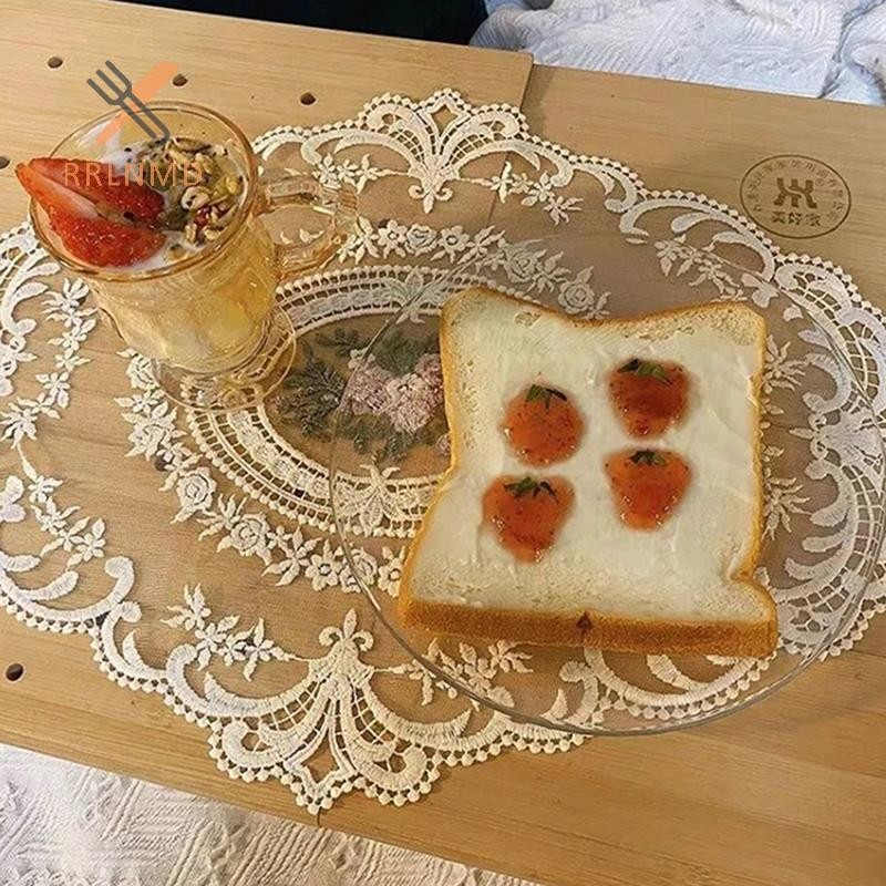 Rrlnmd Bàn Ăn Khăn Trải Bàn Thêu Vải Thanh Lịch Khăn Trải Bàn Cà Phê Đế Lót Ly MỚI