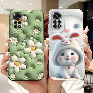 Ốp lưng Xiaomi Redmi Note 11 Pro 5G 4G Note11 11S Vỏ bảo vệ ống kính thỏ gấu trúc dễ thương Vỏ điện thoại silicon mềm bảo vệ ống kính