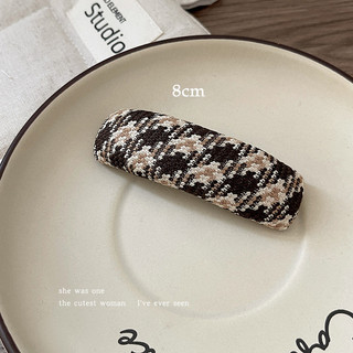 Kẹp tóc Maill houndstooth dành cho nữ mùa thu đông
