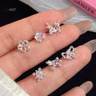 Julyhot 6 Bông Tai Trái Tim Dành Cho Nữ Bé Gái Trang Sức Thời Trang Quà Tặng Massivedeals