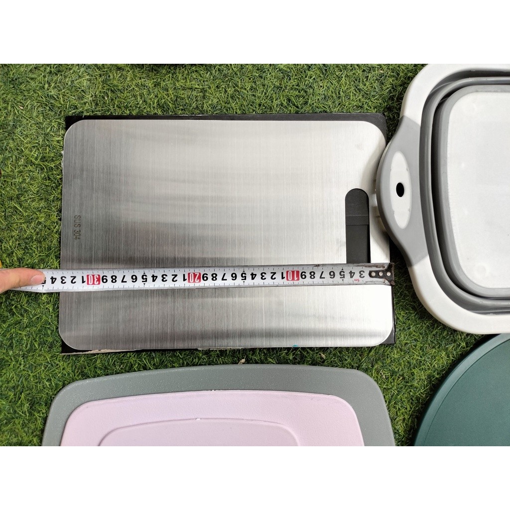 Thớt inox 304 kháng khuẩn size lớn cao cấp chống ẩm mốc độc hại vệ sinh dễ dàng cường lực không mùn gỗ
