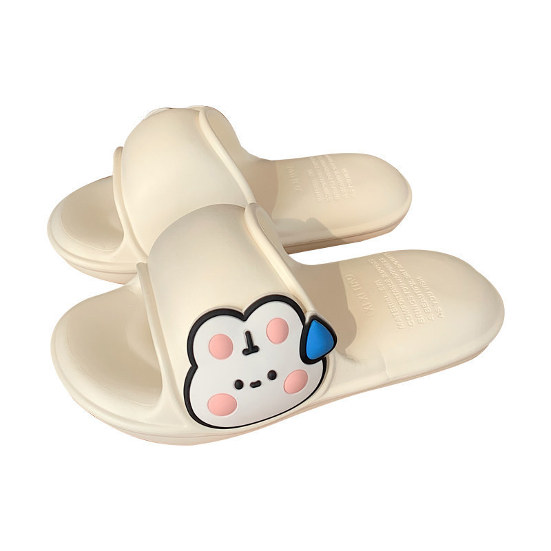 XIXITIAO Dép Sandal Trong Nhà Dép Nữ Mùa Hè Dễ Thương Bunny Đế Mềm