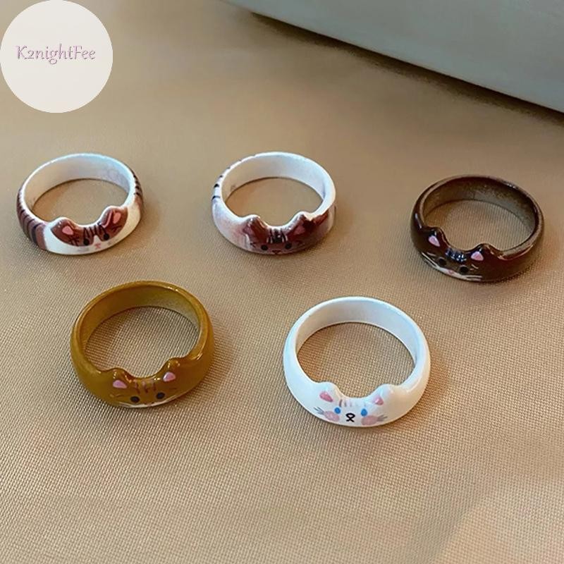K2nightfee Sáng Tạo Thời Trang Dễ Thương Thả Men Nhẫn Nữ Quà Tặng Ngày Lễ Tình Nhân CNY VN