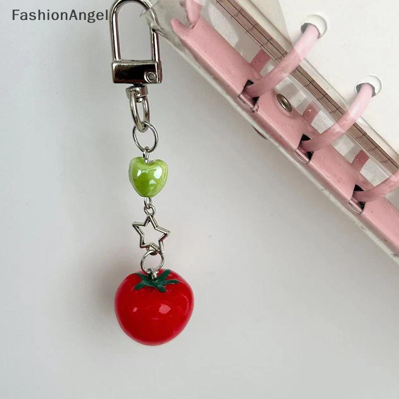 Fashionangel Mô Phỏng Ngôi Sao Cà Chua Điện Thoại Di Động Dây Xích Dây Ngọt Tươi Móc Khóa Cho Nữ Túi Máy Ảnh Chống Mất Mặt Dây Chuyền Quà Tặng Sinh Nhật VN