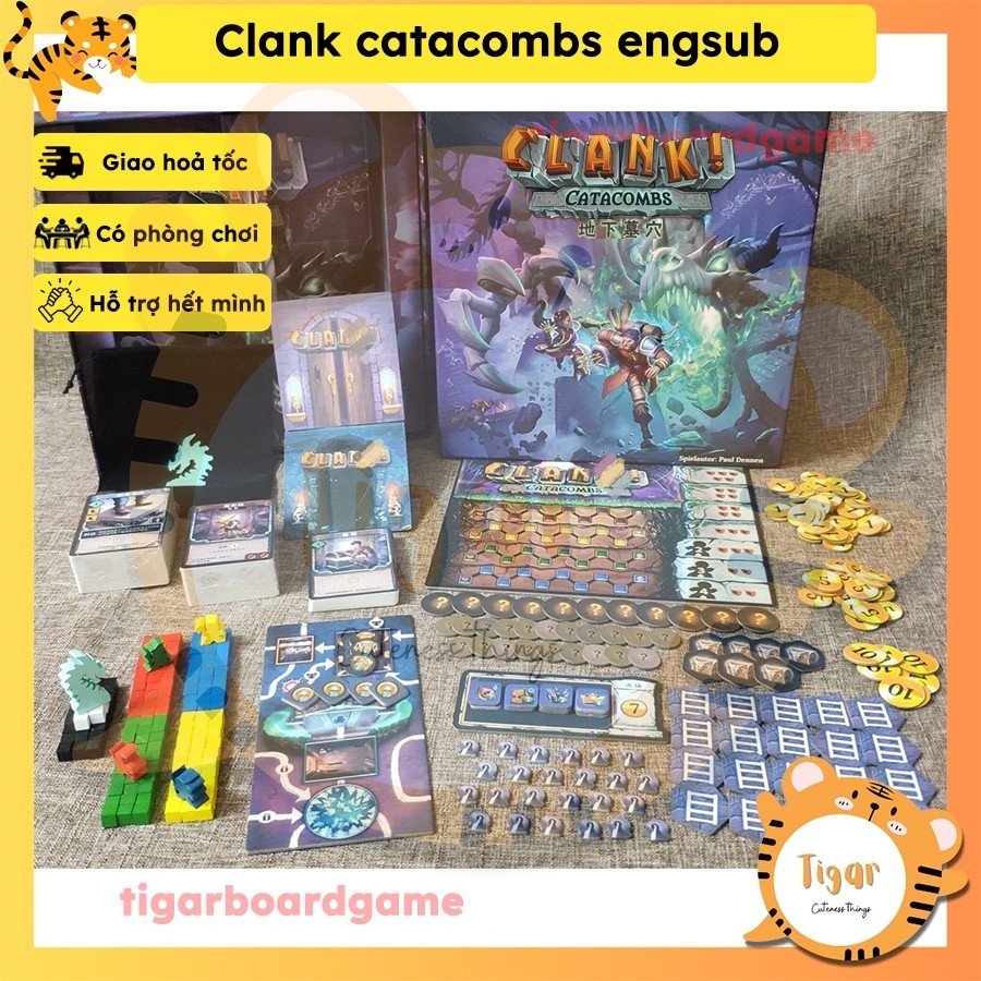 [Luật Việt] Boardgame Clank - Hầm ngục kho báu game thẻ bài