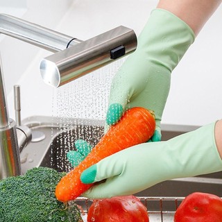 Găng tay rửa chén JOYFULLIFE, Găng tay cao su mở rộng chống thấm nước, Găng tay làm việc nhà bền bỉ dày