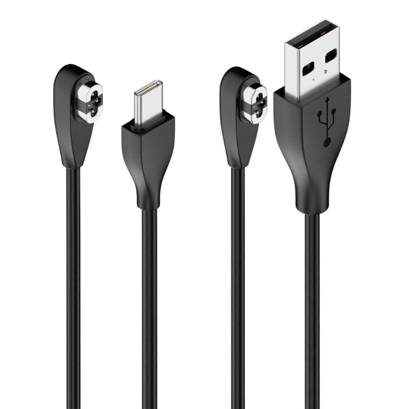 Dây sạc nhanh GODD Cáp nguồn từ tính cho tai nghe S710 màu đen