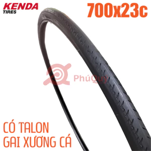 Vỏ Xe Đạp 700x23c KENDA Có Talon Gai Xương Cá