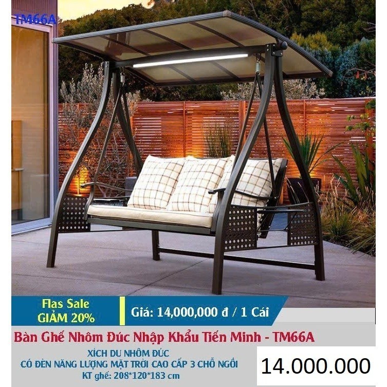 Xích Đu Ngoài Trời Nhập Khẩu MĐ-03  BỀN, ĐẸP RẺ  Xích Đu Chắc Chắn, Sang Trọng Cho Sân Vườn Ban Công