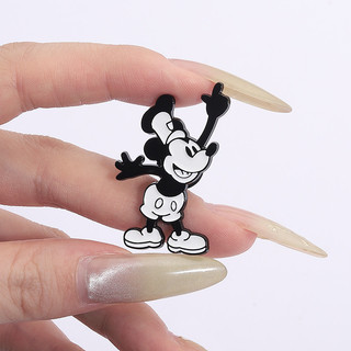 Disney Nhân Vật Hoạt Hình Chuột Mickey Men Trâm Dễ Thương Đen Trắng Hoạt Hình Anime Huy Hiệu Ba Lô Phụ Kiện Kim Loại Pin Quà Tặng Cho Bạn Bè